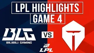BLG vs TES Highlights Game 4 | LPL 2025 Split 3 Finals | Bilibili Gaming vs Top Esports