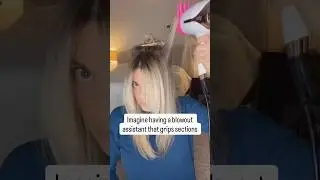 Blowout tool that grips hair for pro-level control ✨