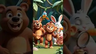 &ldquo;Mirror Monkey Jungle Fun Story 🐒✨ #MonkeyStory#JungleStory#KidsMoralStory#ShortStory#3DCartoon