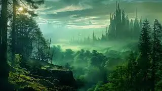 Sci Fi Ambient Sounds (No Music) 1 Hour - The outskirts of a city on an extraterrestrial planet