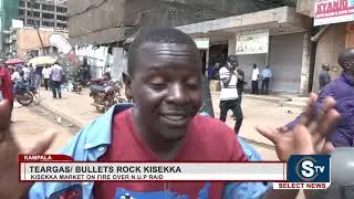 Bullets and Teargas in Kiseka Market Because of Bobi Wine's Posters