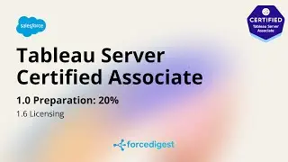 Tableau Server Associate - Certification Exam Full Course Vol. 1.6