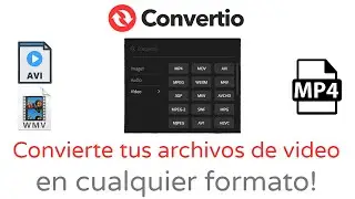 Convertir videos a cualquier tipo de formato (mp4, avi, mov, 3gp, webm)