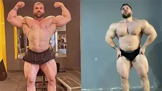 Iraqi-Kurdish Super-Heavyweight bodybuilder Arsand Bashir - Muscle checking