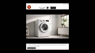 Unlock the Deal to WASH DAY! Bosch 9kg 5 Star Front Load Washing Machine with AI Active Water Plus