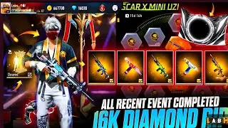 Scar X Mini Uzi New Ring Event | New Ring Event Unlock | FF New Event Today | Free Fire New Event
