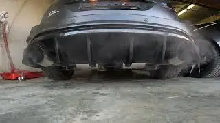 Ford focus mk2 rs 500 / milltek sport exhaust / De-Cat / COLD start sound + revs