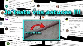 15 Astuces pour r&eacute;parer une fuite d'eau