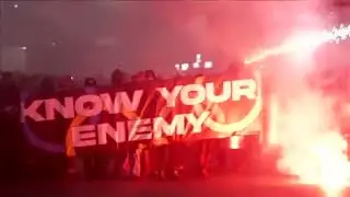 Sparks fly as Milan police push back against protesters