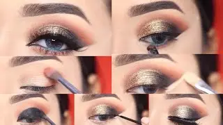 signature eye makeup tutorial  |barat eye makeup step by step | easy eye makeup|  viral eye makeup