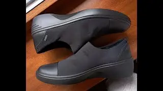 Сліпони ecco soft 7 wedge 470913 gore-tex мембрана оригінал нові розмір 35,37,41 чорні