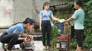 Genius Girl Challenge Restore an Abandoned Generator, Saved Over $2000 from Scrap
