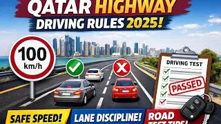 Qatar Highway Driving Rules 2025 | Safe Speed, Lane Discipline & Road Test Tips