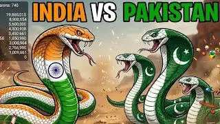 INDIA VS PAKISTAN: Biggest Snake Battle! 🇮🇳⚔️🇵🇰 Worms Zone Gameplay | @fatherofgames01 