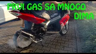 Peugeot JetForce (10), sklopio karburator i upalio