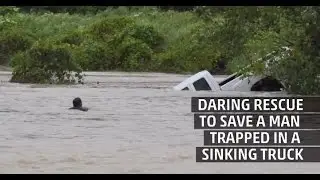 Weather Gone Viral: Truck Driver Rescue