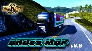 Mapa dos Andes v6.6 ETS2 1.55 | ETS2 1.55 Andes Map v6.6 | Dangerous Roads Map Mod ETS2