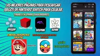 Como descargar los juegos para emuladores de nintendo switch y mas guía completa 