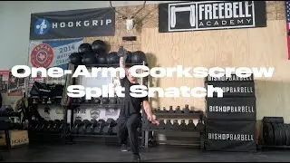 One Arm Corkscrew Split Snatch