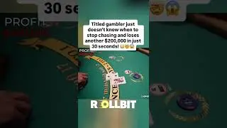 Tilted Gambler Can&rsquo;t Stop Chasing His Losses When Playing Huge $50,000 Hands! #casino #blackjack