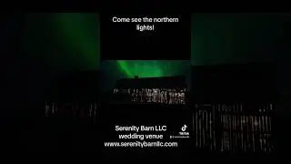 See the northern lights on your wedding night! #weddingvenue #barnwedding #engagement #love #ido
