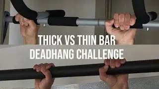 1 Inch vs 2 Inch Bar: How Much Dead Hang Time Do You REALLY Lose?