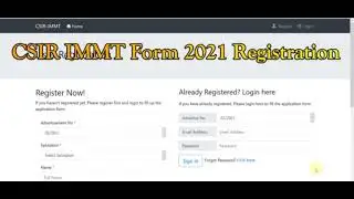 CSIR IMMT Online Form 2021, CSIR IMMT Online Form 2021 kaise bhare, how to fill CSIR IMMT Form