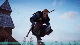 Assassins creed valhalla ep1: Eivor du clan du grand corbeau, amie des loups et botteuse de culs.