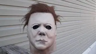 Cemetery Gate Productions Fear mask close up with Halloween 78 theme