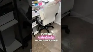 Upgrade Your Office Chair with Rollerblade Wheels 🛼✨ Tired of your office chair getting stuck on