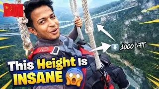 Ziplined Across China&rsquo;s Jaw-Dropping Glass Bridge with hidden forest Below!