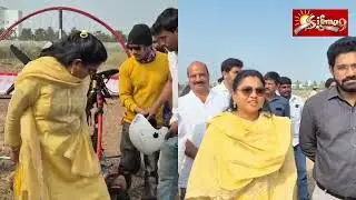 పారా మోటర్ అడ్వెంచర్ రైడ్ లో కలెక్టర్#భీమవరం సంక్రాంతి ఆకాశమే హద్దుగా RRR#డిప్యూటీ స్పీకర్ రఘరామ