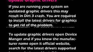 DIRT 3 CRASH