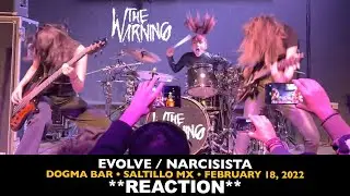 Musicians REACT to The Warning: Evolve, Narcisista (Saltillo, February 18 2022)