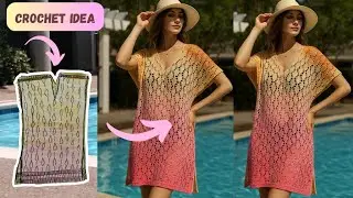 Crochet Beach Coverup from Idea to Finished Piece
