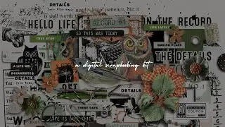 'Noted' is a mixed media digital scrapbooking collection by Rachel Jefferies & Lynn Grieveson.