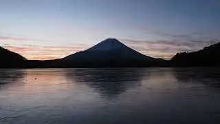【富士山冬景】　精進湖とパノラマ台～