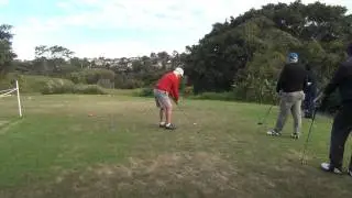Marrickville Golf Club teeing off from the 18th