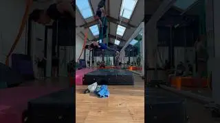 WOULD YOU DO THIS!? #aerial #aerialsilks #aerialsilksduo #circus #circusduo #calisthenics #travel