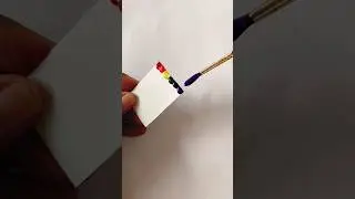 trick to paint rainbow 🌈 easily 😉 #shorts #rainbow #art #painting