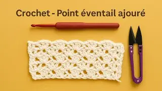 Magnifique point &eacute;ventail ajour&eacute; au crochet 🩷 #crochet #crocheting 