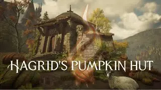Hagrid's pumpkin hut  gardening | Fall/Autumn | Hogwarts Legacy/ Harry Potter ambience
