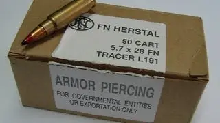 5.7x28mm, L191, 31gr Armor Piercing Tracer, VS Water Jugs, Five-seveN
