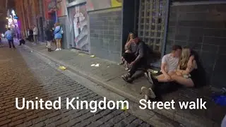 UK girls street night life | United Kingdom night walk 
