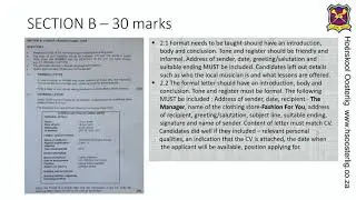 English FAL Paper 3 - Oosterlig Hersieningskool