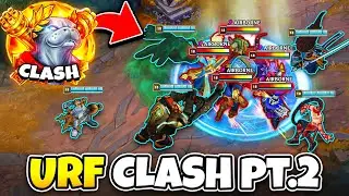 МЫ ИГРАЛИ В URF CLASH И ПОЛУЧИЛИ УЛЬТРАФИОЛЕТОВУЮ КОМПАНИЮ WOMBO KNOCK UP (ОЧЕНЬ МНОГО ИГРОВ)