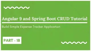 18 Angular 9 and Spring Boot CRUD Tutorial - Sort expenses based on name and amount