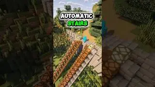 Automatic stairs💀#minecraft #building #tutorial #viral