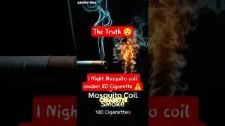 MOSQUITO COIL Smoke = 100 Cigarette!! Know the Truth #shorts