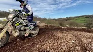 Wood chip berm with Attila, Tommy and Andy